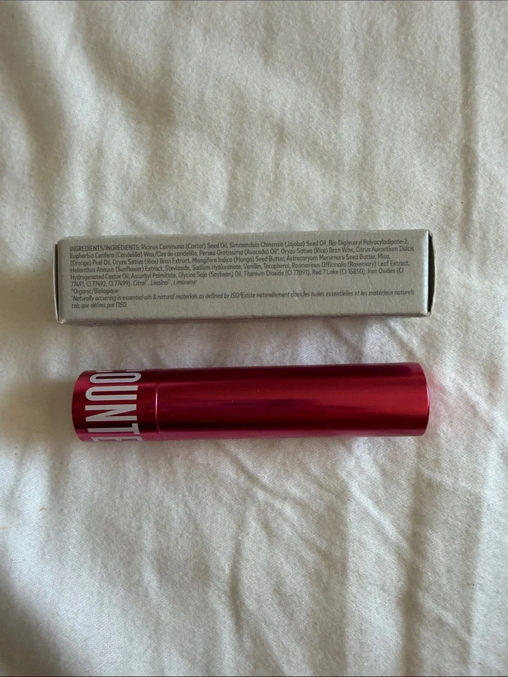 New Beautycounter Clean Swipe Hyaluronic Lip Balm in Crush